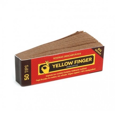 Piteira de Papel Yellow Finger Big Brown