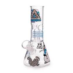 Bong de Vidro Ice Percolator Pequeno - Squadafum - Neve